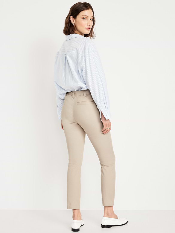 High-Waisted Uniform Skinny Pants