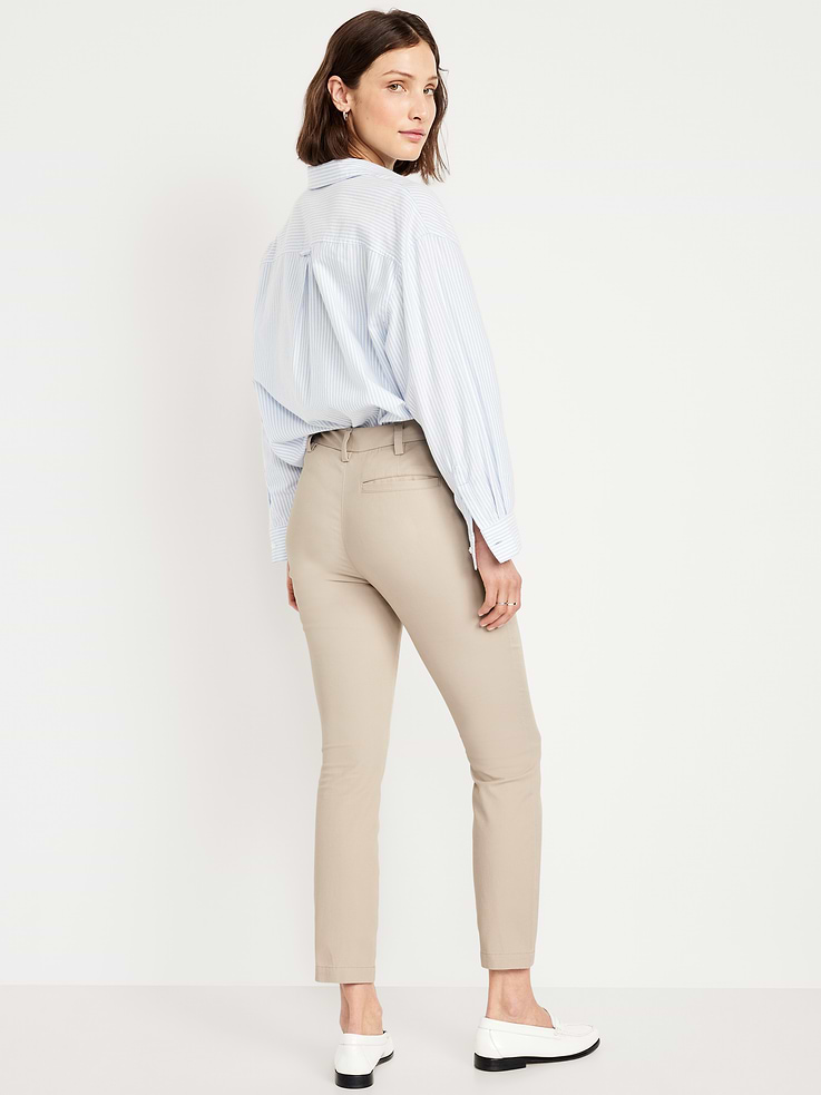 Image number 2 showing, High-Waisted Uniform Skinny Pants