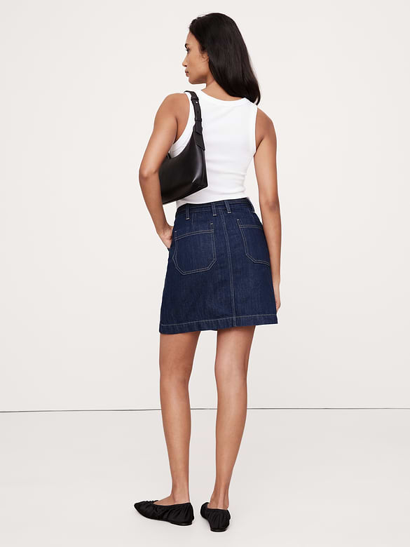 Denim Mini Skirt