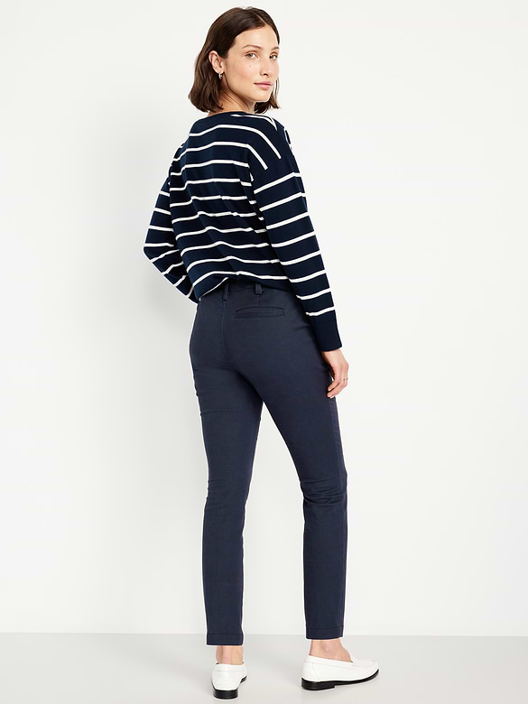 High-Waisted Uniform Skinny Pants