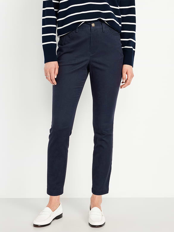 High-Waisted Uniform Skinny Pants