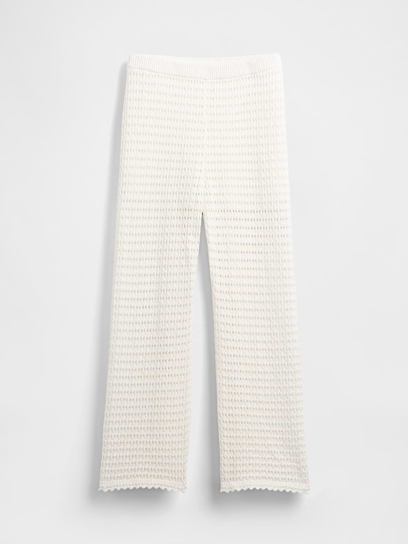 100% Cotton Crochet Ankle Pants