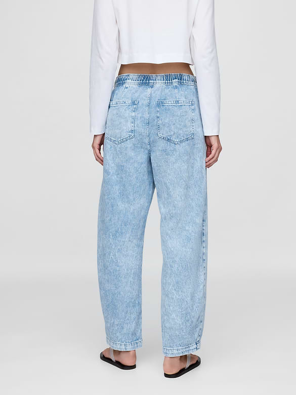 High Rise Easy Barrel Jeans