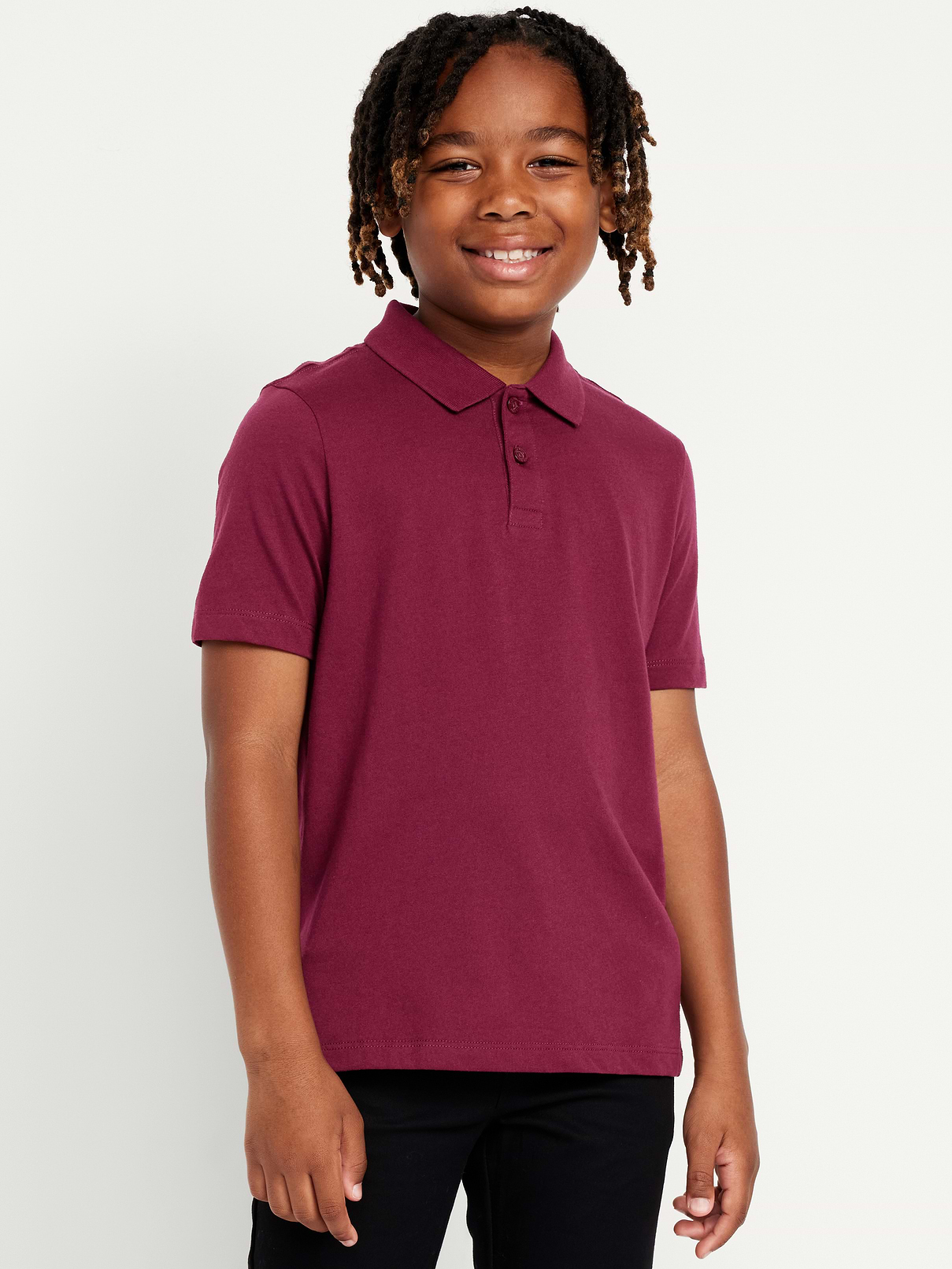 Image number 1 showing, School Uniform Jersey Polo Shirt for Boys