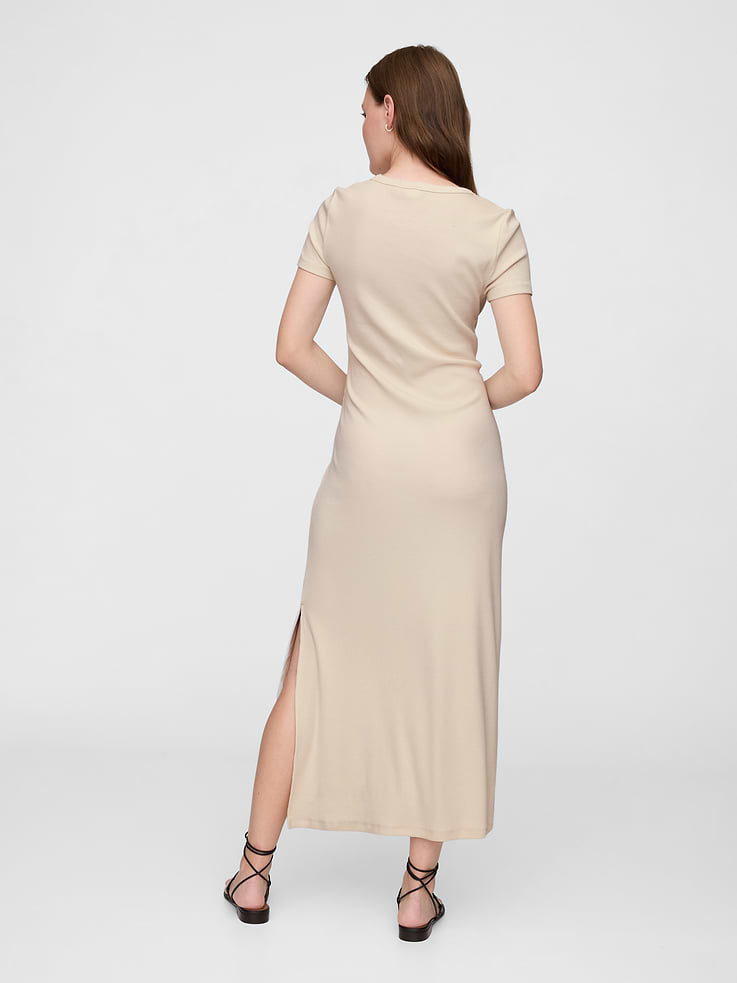 Image 2 of 6, Ribbed Maxi Dress