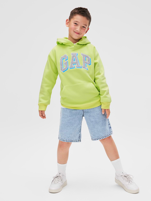 Kids Pull-On Loose Denim Shorts