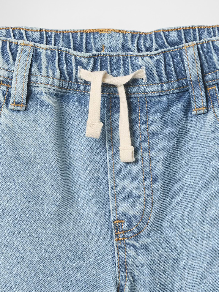 Image number 5 showing, Kids Pull-On Loose Denim Shorts