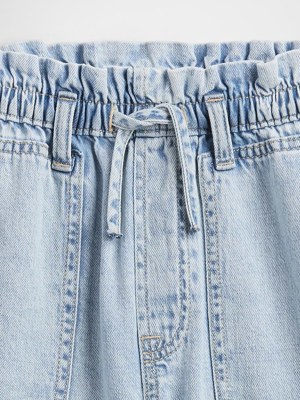Kids High Rise Relaxed Pull-On Utility Shorts