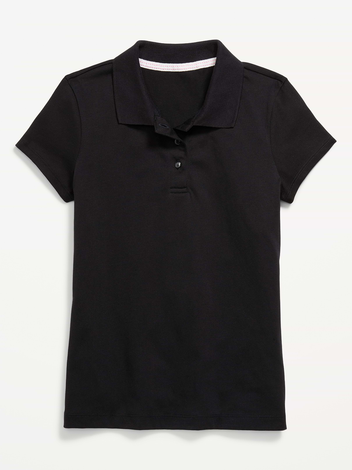 Image number 2 showing, School Uniform Jersey-Knit Polo Shirt for Girls