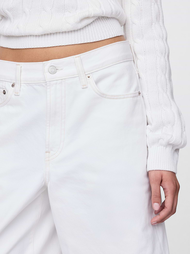 Image number 7 showing, 11" Mid Rise Longline Denim Shorts