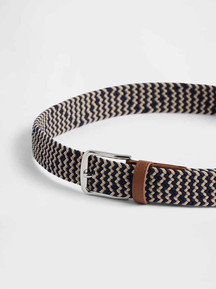 Image 2 of 3, Braided Vegan-Leather Belt