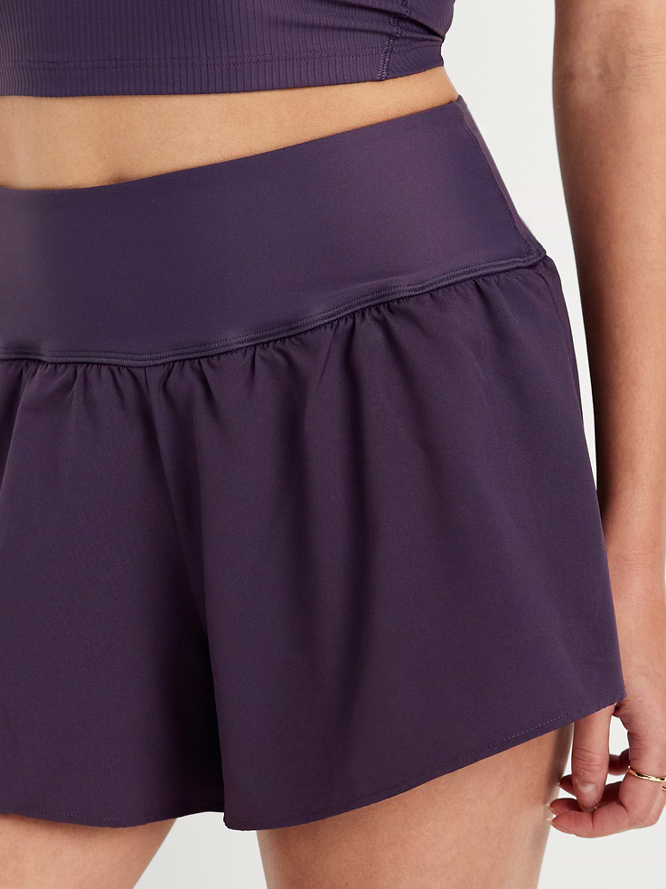 Image number 3 showing, High-Waisted StretchTech 2-in-1 Shorts -- 3-inch inseam