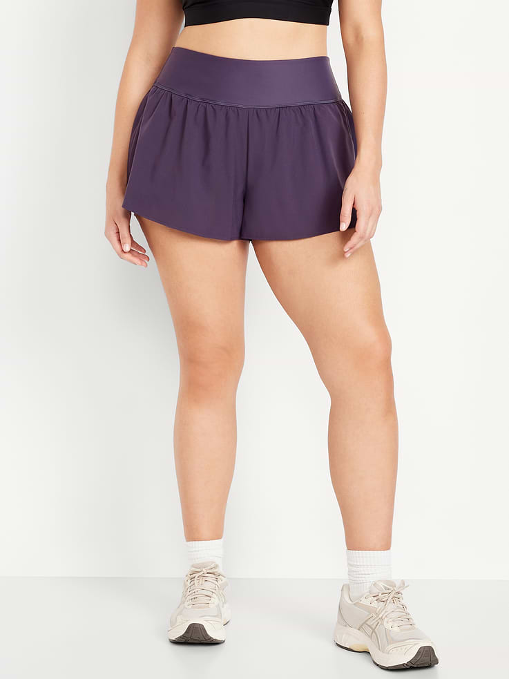 Image number 5 showing, High-Waisted StretchTech 2-in-1 Shorts -- 3-inch inseam