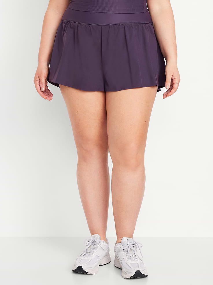Image number 7 showing, High-Waisted StretchTech 2-in-1 Shorts -- 3-inch inseam