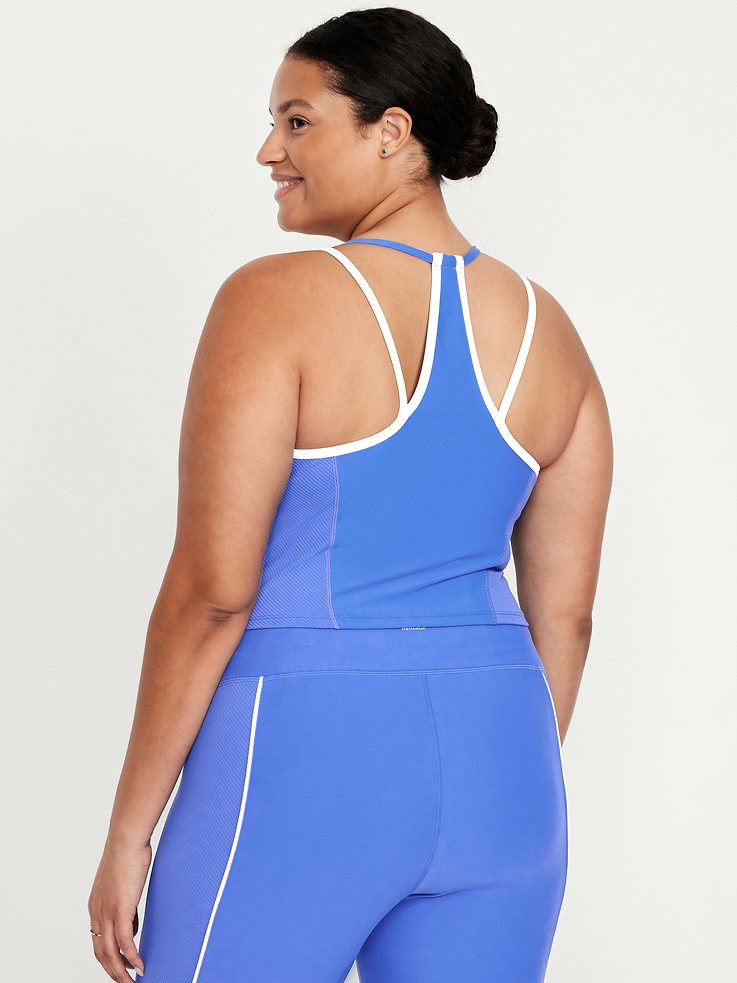 Image 8 of 9, Light Support PowerSoft Longline Sports Bra
