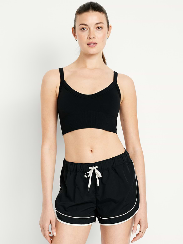 Light Support Fluid Seamless Longline Sports Bra
