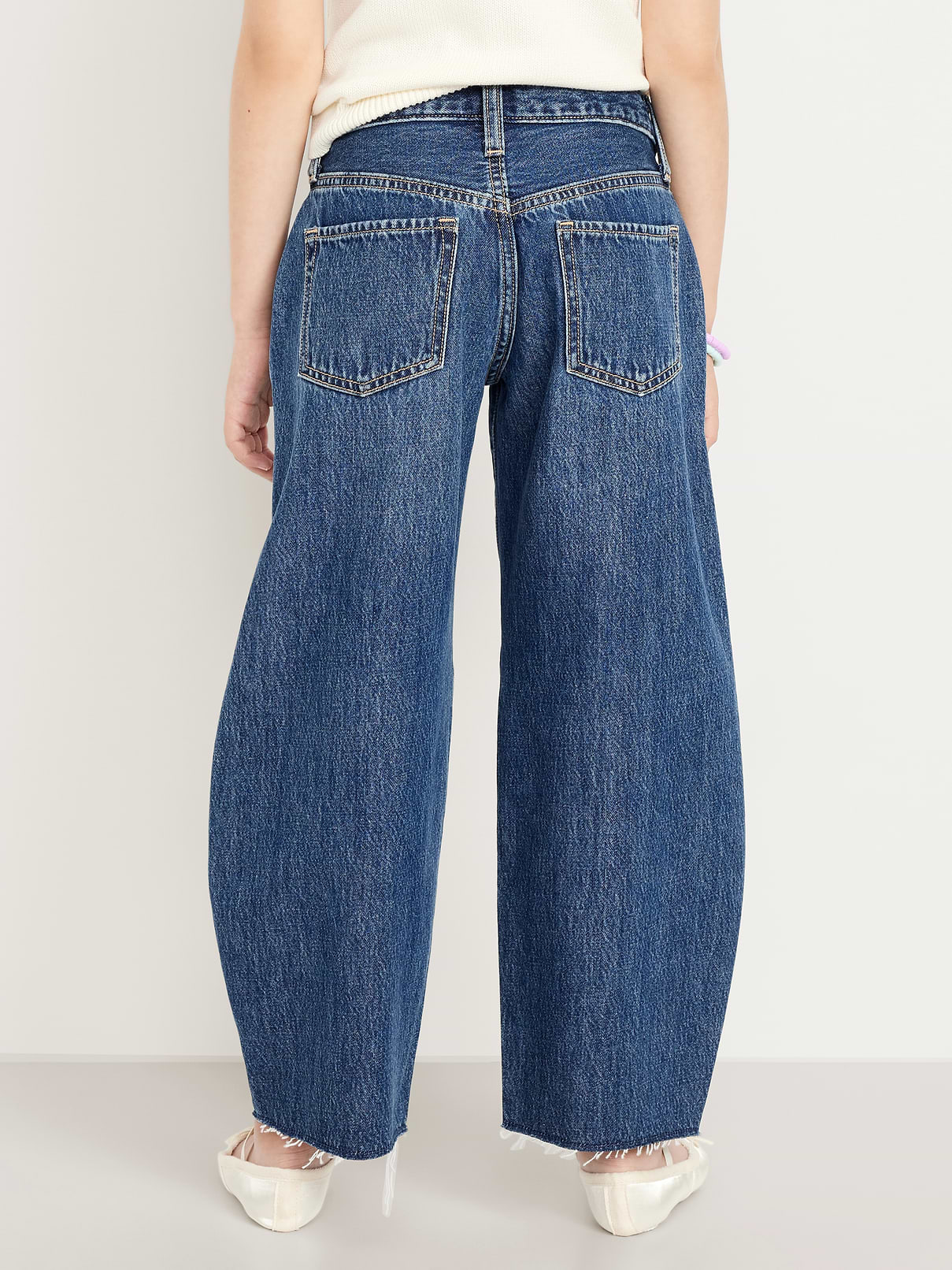 Image number 2 showing, Super Baggy Barrel-Leg Jeans for Girls