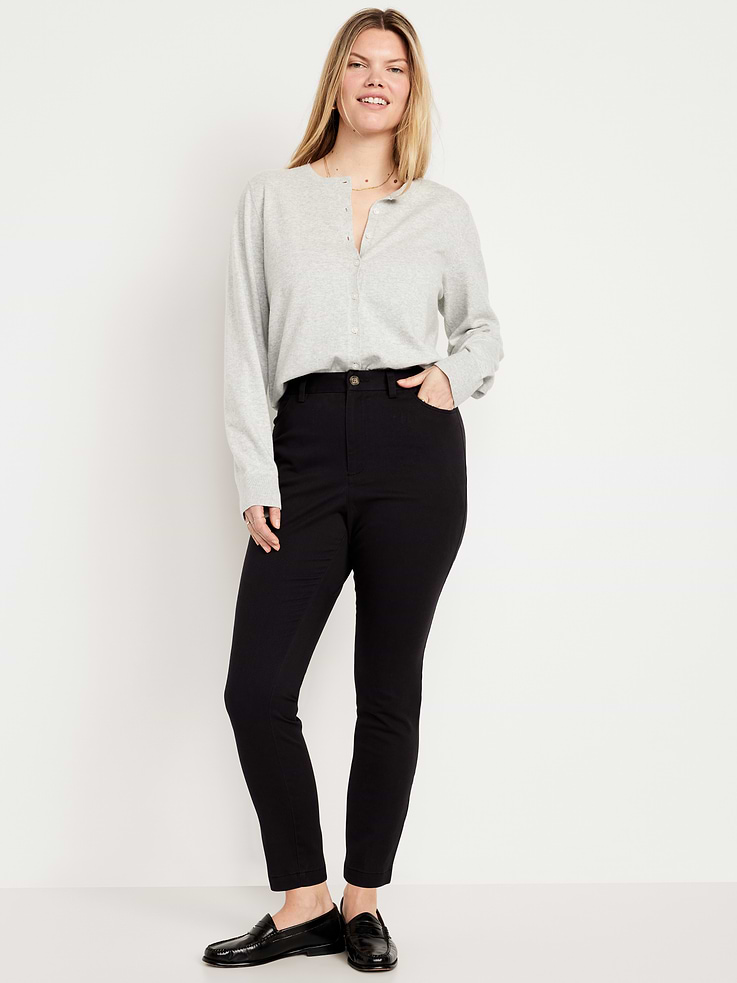Image number 6 showing, High-Waisted Uniform Skinny Pants