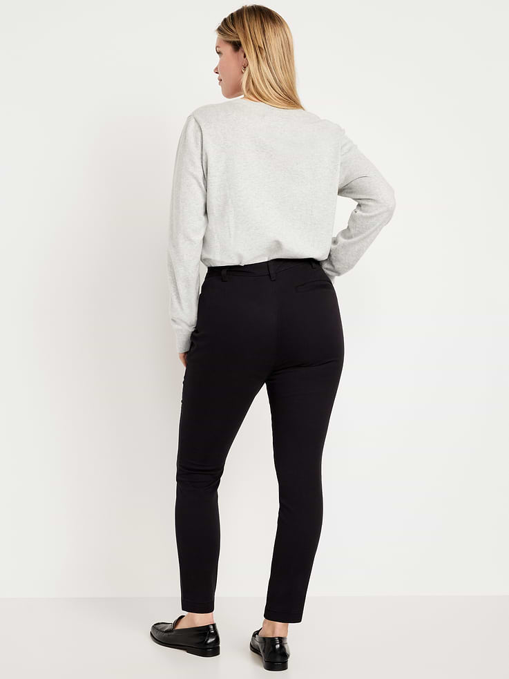 Image number 7 showing, High-Waisted Uniform Skinny Pants