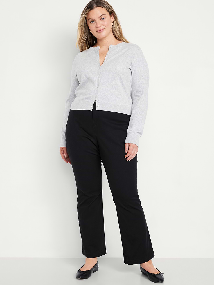Image number 8 showing, High-Waisted Uniform Boot-Cut Pants