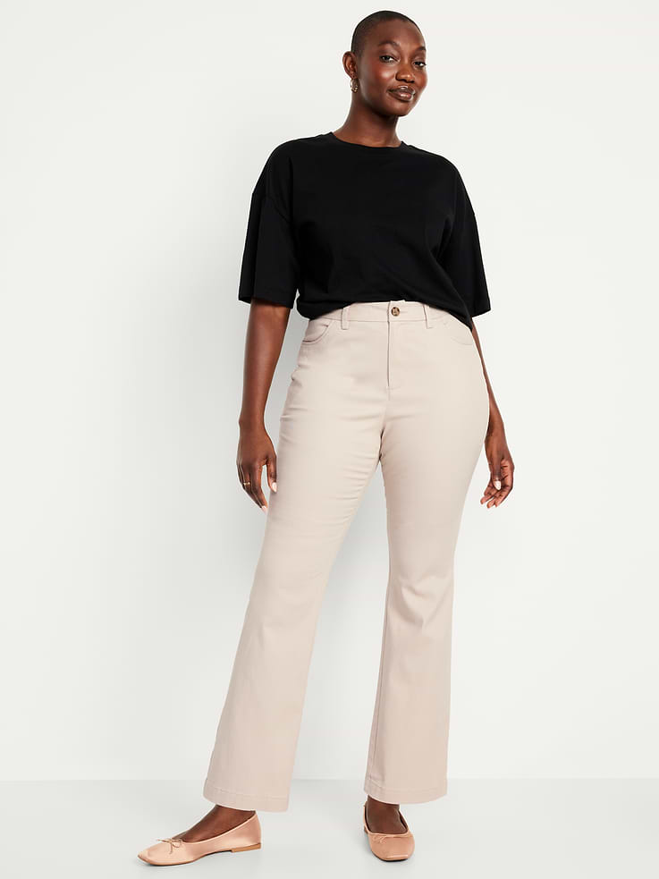 Image number 6 showing, High-Waisted Uniform Boot-Cut Pants