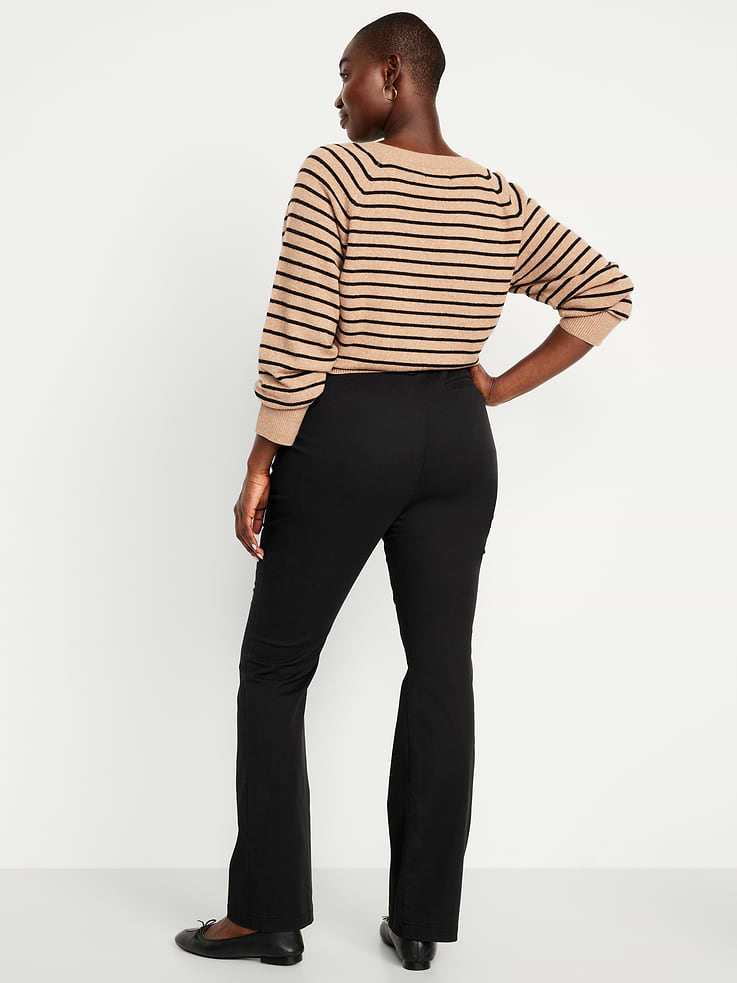 Image number 7 showing, High-Waisted Uniform Boot-Cut Pants
