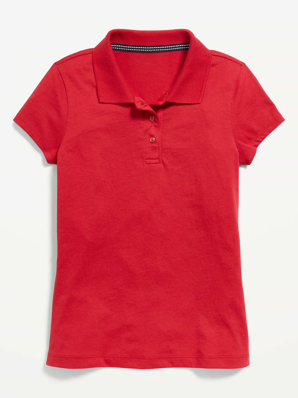 Image number 2 showing, School Uniform Jersey-Knit Polo Shirt for Girls