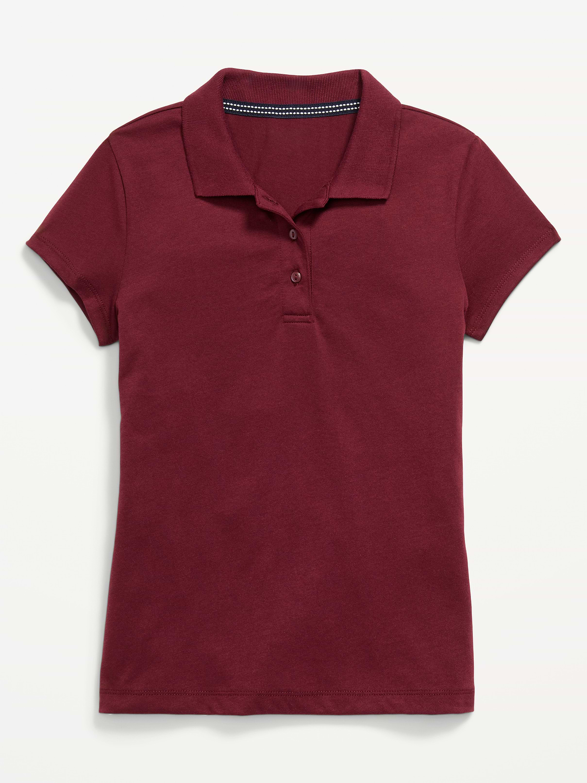 Image number 2 showing, School Uniform Jersey-Knit Polo Shirt for Girls