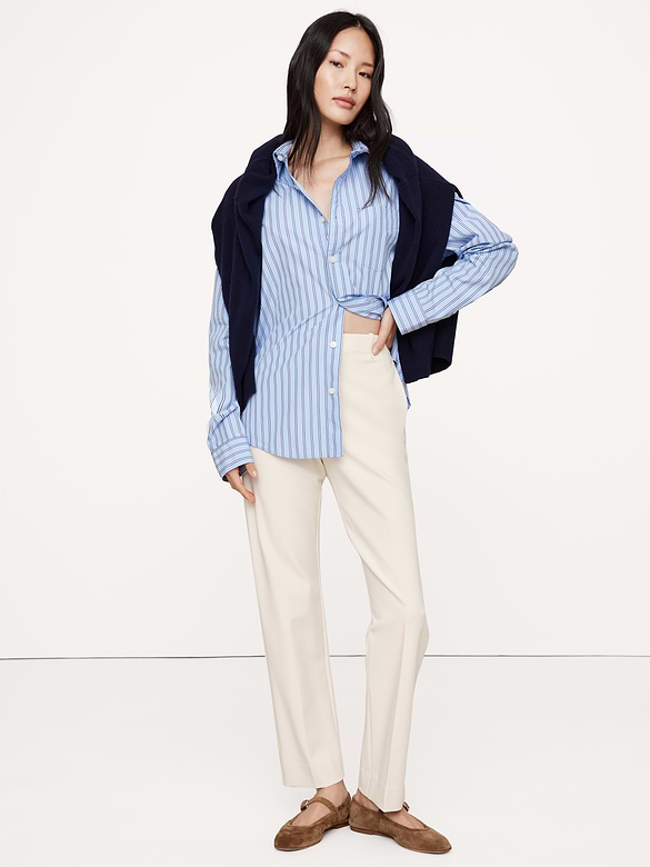 Ultra High-Rise Modern Slim City Stretch Ankle Pant