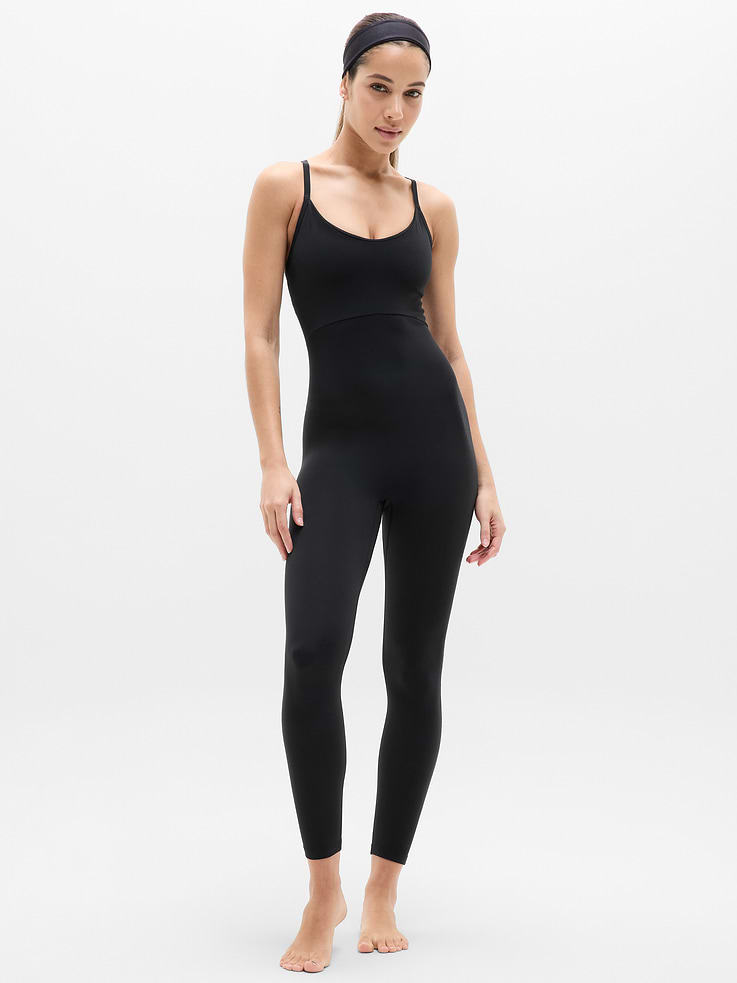 Image 1 of 6, FOR: Your yoga flow and sessions in the studio, FEEL: VitaFree fabric with enhanced LYCRA® fiber is our lightest-feel yoga fabric for a barely there, yet fully covered sensation, FAVE: Internal shelf bra with removable pads for support and coverage, Racerback straps give balanced, no-dig support, Product #588240