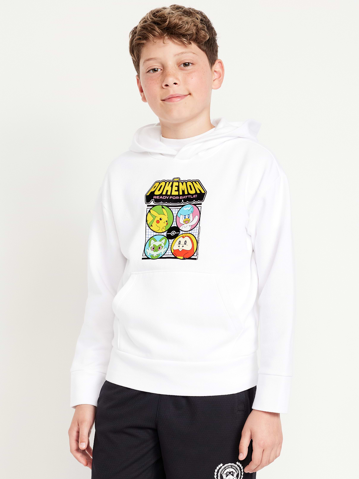 Image number 1 showing, Pokémon™ Gender-Neutral Graphic Pullover Hoodie for Kids