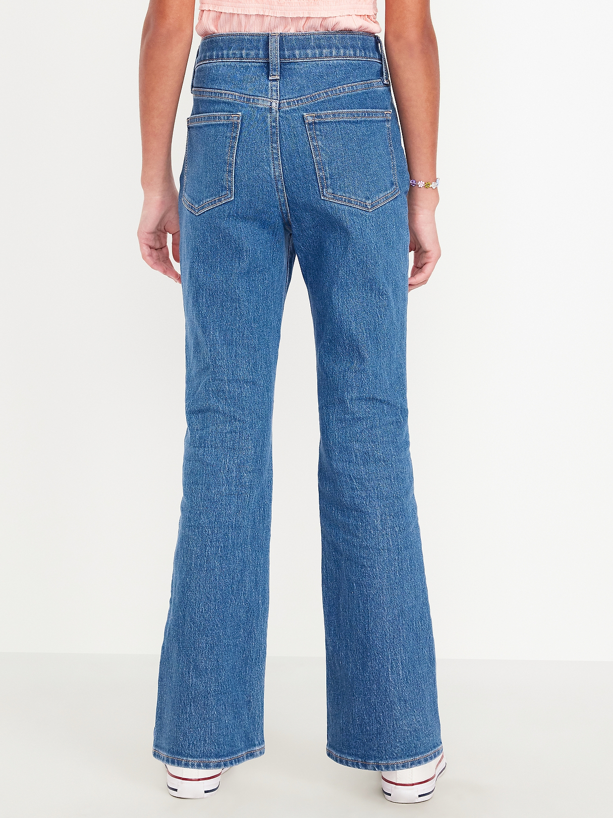 High-Waisted Embroidered Flare-Leg Jeans for Girls | Old Navy