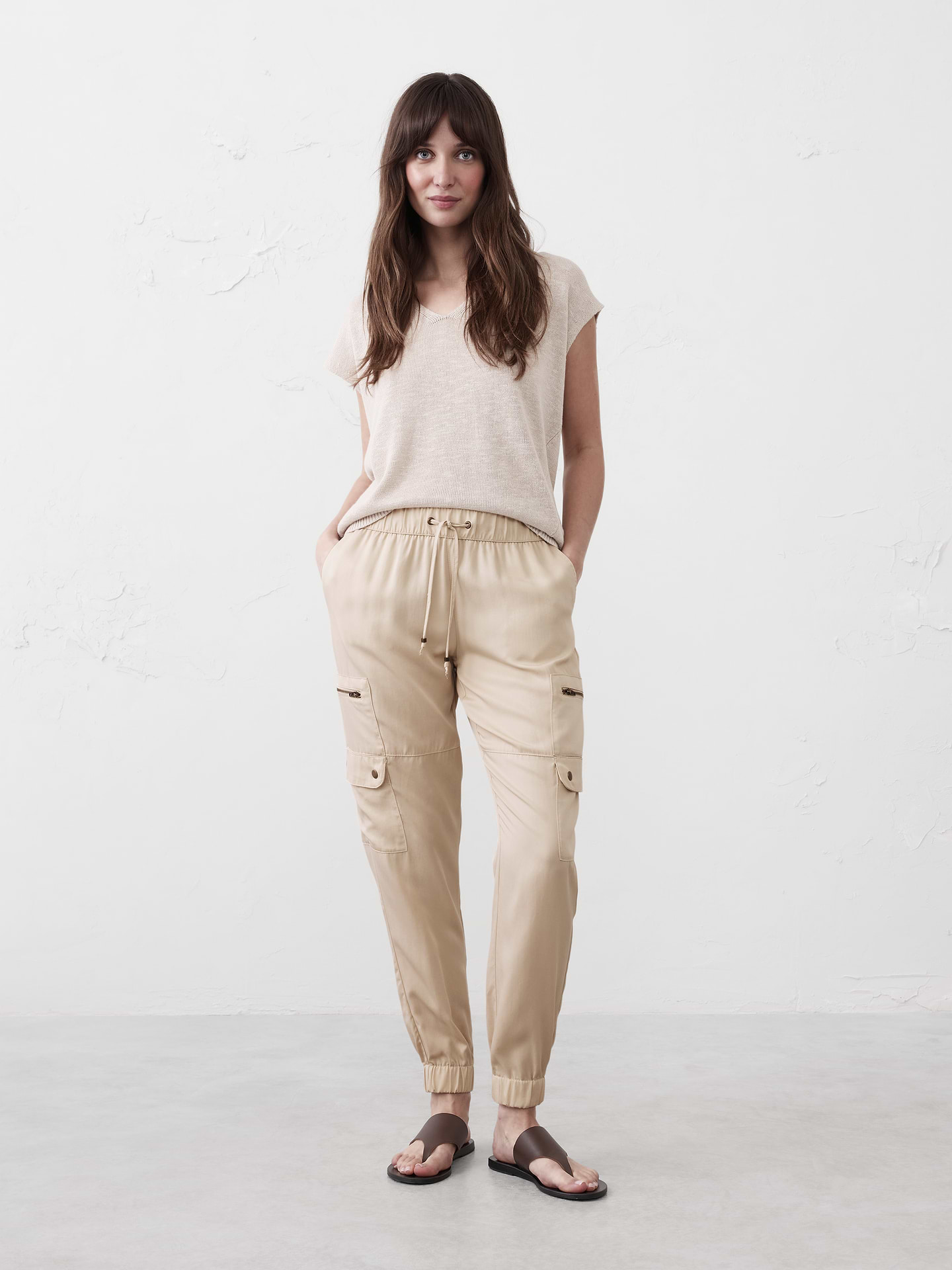 Image number 1 showing, TENCEL™ Cargo Jogger