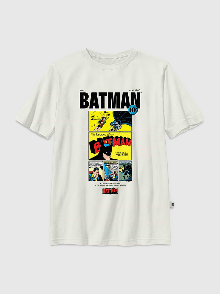 Image number 1 showing, Kids Batman Vintage Comic Graphic T-Shirt