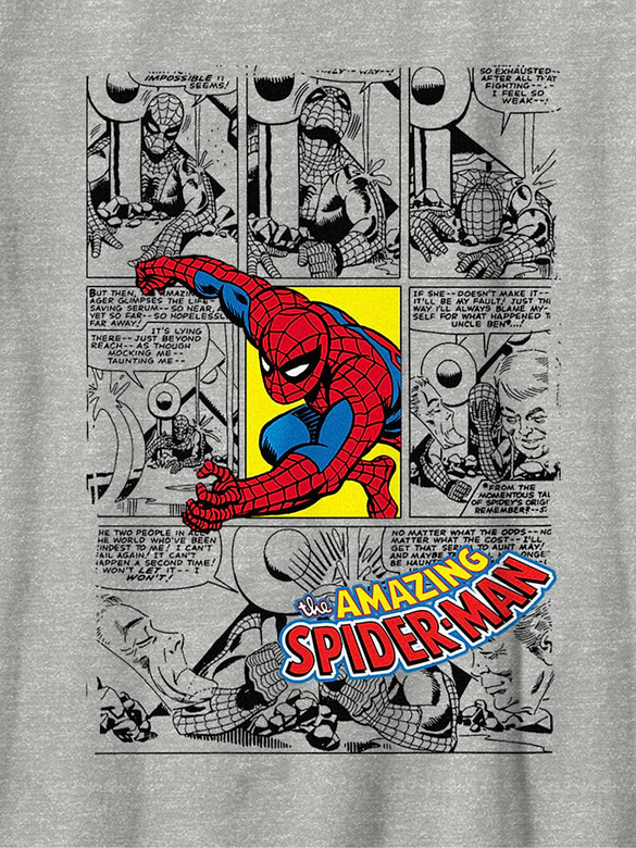 Kids Spider-Man Comic Cover Graphic T-Shirt