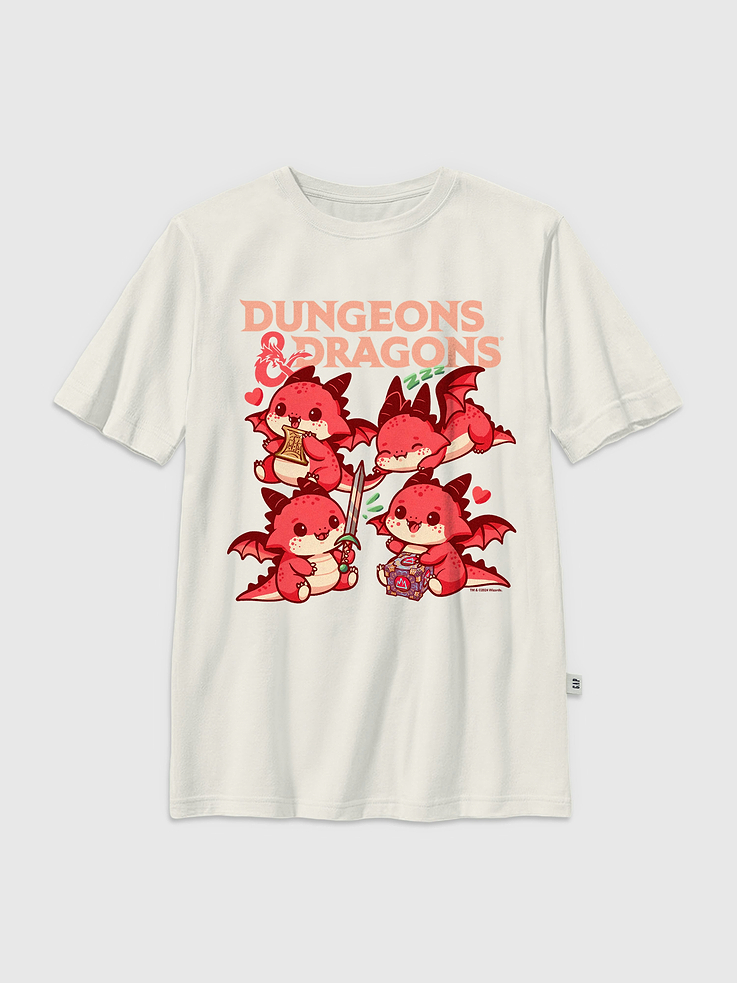 Image number 1 showing, Kids Dungeons and Dragons Chibi Graphic T-Shirt