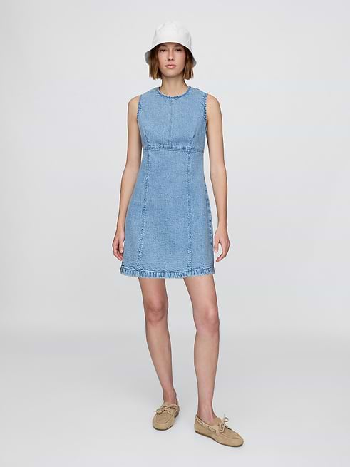 denim shift dress Stetson Women's Blue Shirt Its got just enough stretch to move with youno stiffness UltraSoft Denim Mini Shift Dress