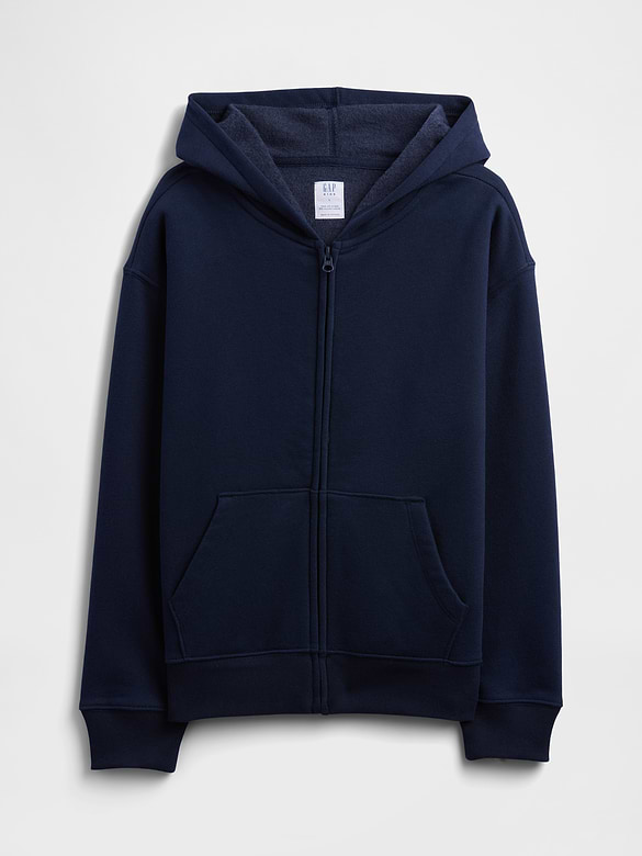 Relaxed Fleece Zip Hoodie