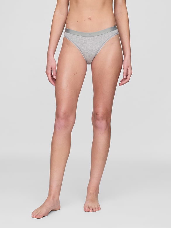 Organic Stretch Cotton Logo Bikini