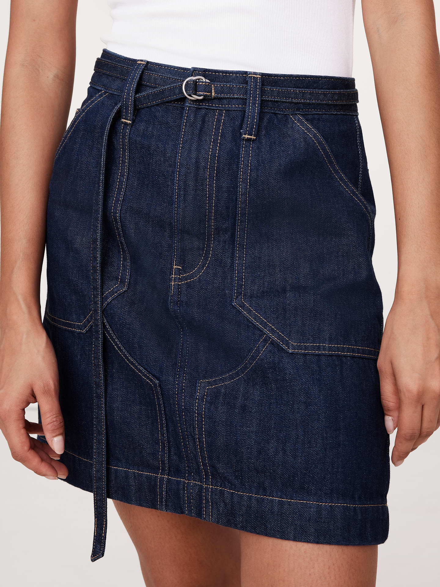 Image number 6 showing, Denim Mini Skirt