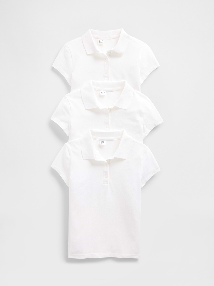 Image number 1 showing, Kids Uniform Polo Shirt (3-Pack)