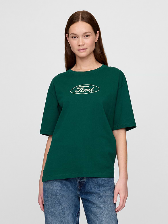 Heavyweight Ford Graphic Crop T-Shirt