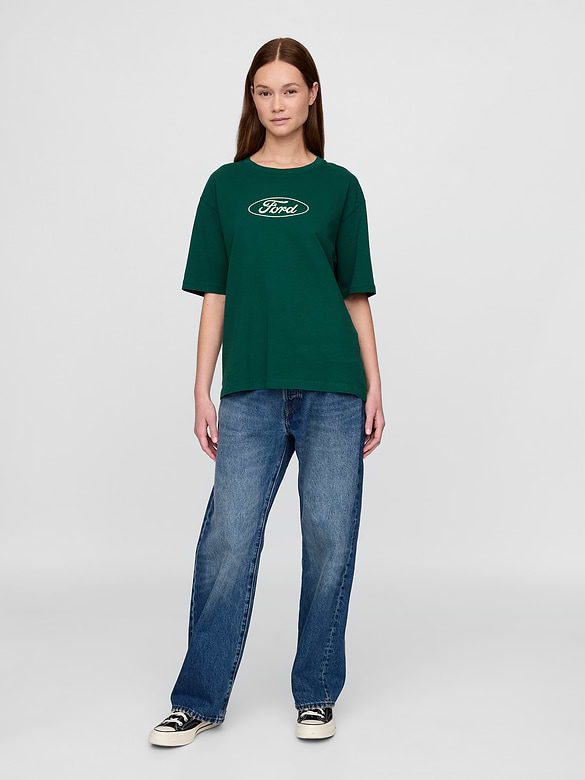 Heavyweight Ford Graphic Crop T-Shirt