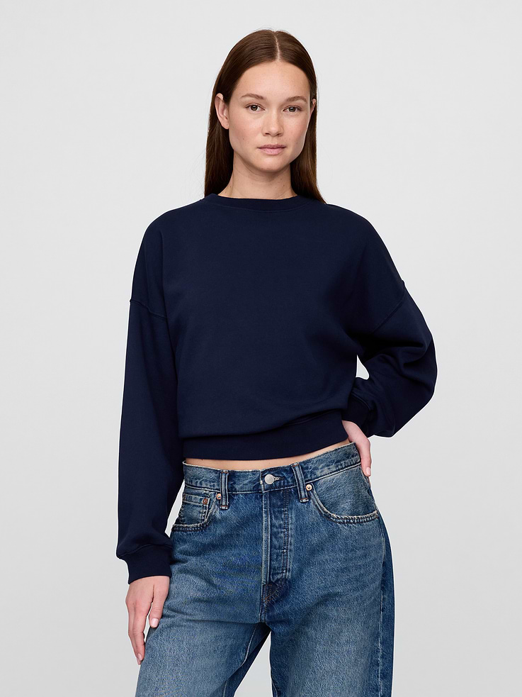 Image number 1 showing, VintageSoft Wedge Crew Sweatshirt