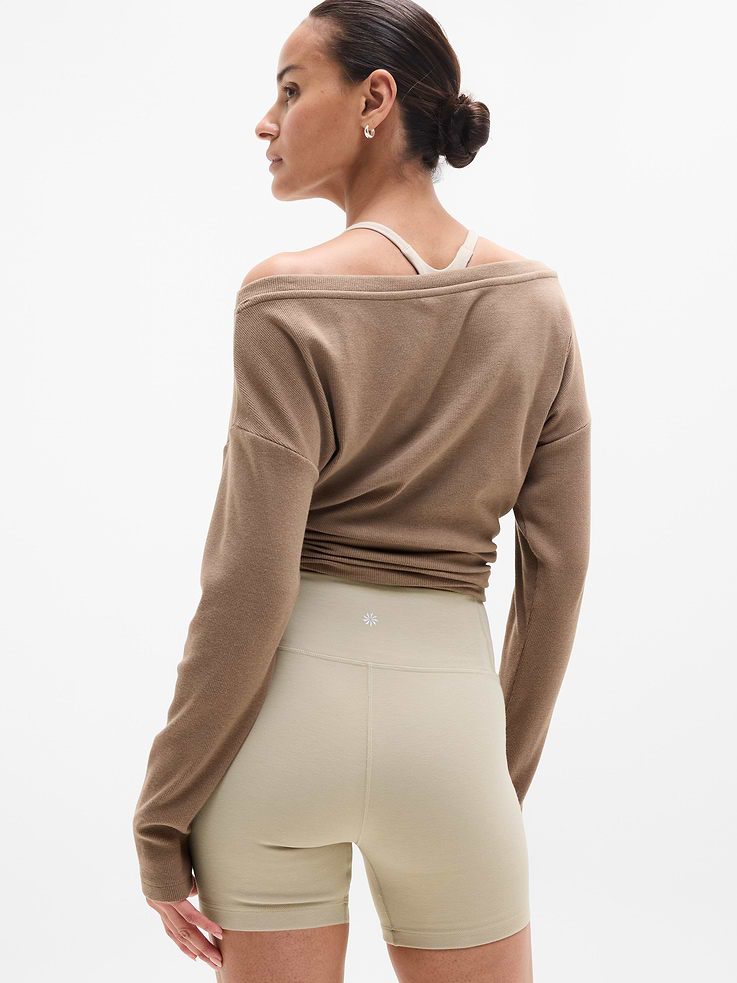 Image number 8 showing, Intuition High Rise 5” Cotton Short