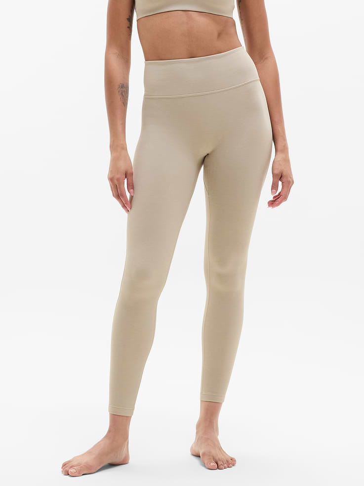 Image 1 of 7, FOR: Your yoga flow and sessions in the studio, FEEL: Timelessly soft, pure cotton blended with future-proof performance fabric, FAVE: Designed to never ride up, always stay put, and look good on everyone--all because we nixed the center seam, Featuring a new fabric innovation that fuses natural-fiber softness with sport-strength support, Product #592352
