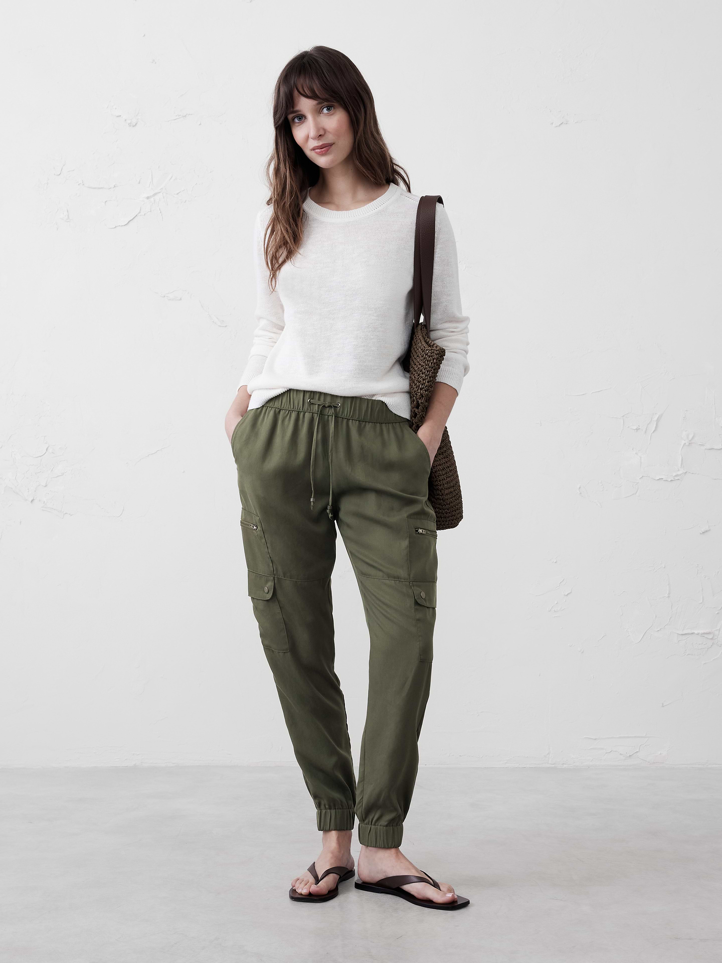 Image number 1 showing, TENCEL™ Cargo Jogger