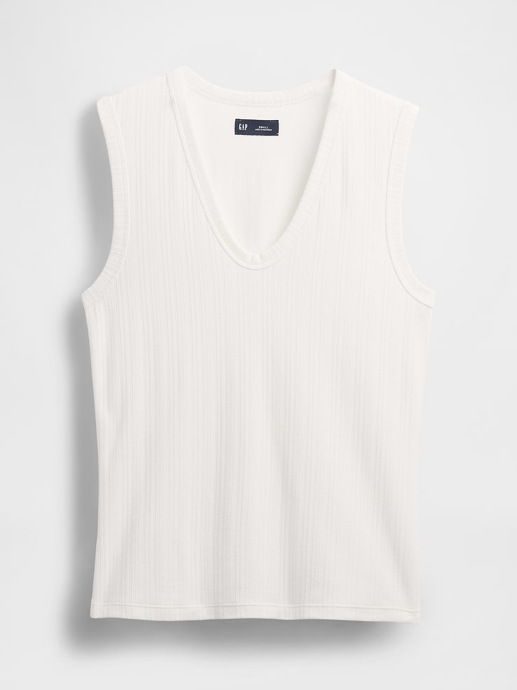 Image number 4 showing, Sheer Modern Rib Tank Top