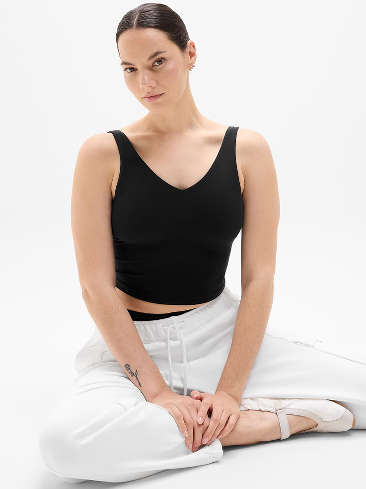 Image number 5 showing, Transcend V-Neck Crop Sports Bra A-C