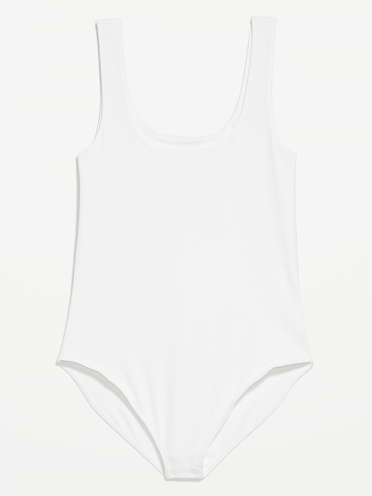 Image number 8 showing, Double-Layer Scoop-Neck Bodysuit